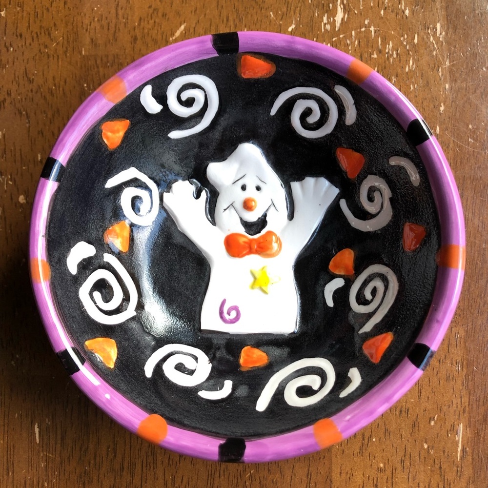 Porcelain Halloween Candy Dish